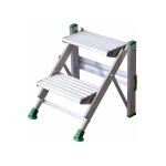 Facal ? marchepied 4 marches pliable ? hauteur atteignable 2. 96m ? grandes marches antid�rapantes ? ...