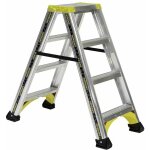 Centaure ? marchepied double acc�s 2x4 marches en aluminium ? hauteur de travail max 2, 45 m ? charge ...