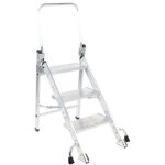 Manutan - jamais utilise] marchepied escabeau en aluminium 3 marches charge 150kg - a234856
