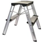 Marchepied - wonday - aluminium pliant - gris - charge utile 150kg - antid�rapant