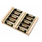 Markenartikel - essuie - pieds pour chaussures et bottes en bois avec brosses 35x26x5, 5 cm