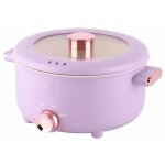 Marmite en céramique marmite électrique 3, 5 l, 3 modes electromenager mijoteur marmite électrique violette ... Marmite en céramique marmite électrique 3, 5 l, 3 modes electromenager mijoteur marmite électrique violette ...