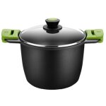 Marmite haute avec couvercle en fonte d'aluminium 20cm avant 403920 bra