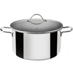 Marmite induction en inox avec couvercle en verre 20cm