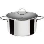 Marmite induction en inox avec couvercle en verre 26cm