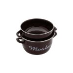 Marmite  moules en mail d: 24 cm - noir - baumalu