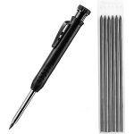 [jamais utilis�] marqueur de crayon m�canique noir avec 6 mines ? pointe d'aiguille pour marquage pr�cis ...