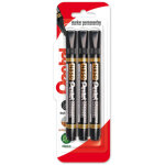 Marqueur permanent pentel, pointe ronde n850 - noir x 3 pi�ces