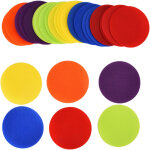 Marqueurs de tapis color�s pour jeux d'int�rieur, activit�s enfants, maternelle et salle de classe, ronds ...