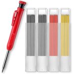 Marqueur trous profonds, crayons de charpentier, crayon de chantier, marqueur de perage, taille - crayon ...