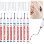 Marqueurs trou profond, stylo marqueur charpentier, marqueur ind�l�bile � pointe fine de 20 mm, noir ...