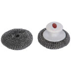 Lot de 2 boules inox avec poign�es pour plancha le marquier