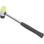 Marteau double face caoutchouc et nylon avec poign�e antid�rapante pour bricolage et bijoux