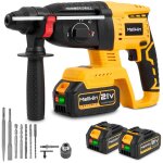 Marteau perforateur sans fil, 670w perforateur burineur brushless, 4 fonctions, sds - plus, bton : 16 ...