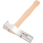 Marteau de toiture magn�tique, hache de toiture multifonctionnelle avec manche en bois massif pour la ...