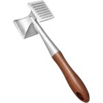 Marteau � viande, attendrisseur de viande tr�s r�sistant, marteau � steak avec manche en bois et alliage ...