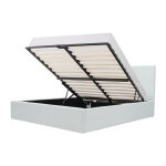 Les tendances - martin lit adulte + coffre de rangement - simili blanc - sommier inclus - 160 x 200 cm ... Les tendances - martin lit adulte + coffre de rangement - simili blanc - sommier inclus - 160 x 200 cm ...