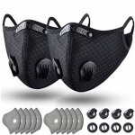 Masque anti - poussi�re lavable et r�utilisable avec filtre pour la course � pied, le cyclisme et les ...