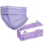 Masque chirurgical violet avec �lastique type iir opharm 50 pi�ces