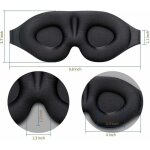 Masque contour des yeux de nuit 3d masque de sommeil r�glable masque de luxe pour les yeux occultant ...