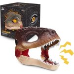 Masque de dinosaure � m�choire mobile, masque v�lociraptor simul� avec effet sonore � bouche ouverte, ...