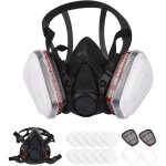 Masque facial, demi - masque respiratoire rutilisable 6200 respirateur de protection respiratoire pour ...