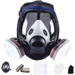 Masque intgral  gaz - masque  gaz avec visibilit - il dispose deux cartouches de filtration chimique ...