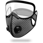Masque et lunettes de moto coupe - vent anti - uv avec lunettes amovibles, filtre � charbon actif, masques ...