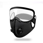 Masque et lunettes de moto coupe - vent anti - uv avec lunettes amovibles, filtre � charbon actif, masques ...