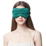 Masque pour les yeux en soie 100 % soie de m�rier, masque pour les yeux �pais et doux pour la peau - ...