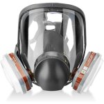 Masque de protection, masque complet 16 en 1 anti - poison en silicone pour la peinture, les insecticides, ...