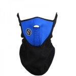 Masque de protection respiratoire pour moto - cagoule couleur: bleu fonc�