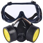 Masque respiratoire rutilisable, masque triomphe double filtration pour protection contre les fumes ...