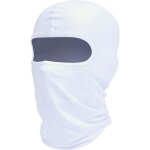 Masque de ski cagoule, protection uv, �charpe moto, �charpe d'�t�, blanc pour homme et femme