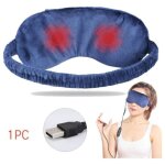 Masque de sommeil, masque chauffant yeux, masque de nuit chaud d'hiver, avec minuterie, pour insomnie, ...