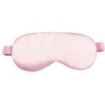 Masque de sommeil en soie artificielle double face, fabriqu� en soie artificielle