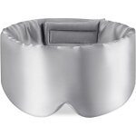 Masque de sommeil en soie de m�rier avec bandeau r�glable pour homme et femme, grand masque de sommeil ...