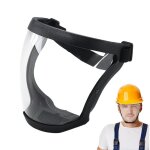 Masque de visage complet, visiere de protection meulage, lunette de protection travail anti bu�e, r�utilisable ...