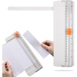 Massicot a4, massicot portable avec sécurité automatique et règle latérale pour papier, étiquettes, cartes, ... Massicot a4, massicot portable avec sécurité automatique et règle latérale pour papier, étiquettes, cartes, ...
