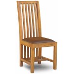 Massivmoebel24 - chaise rembour�e 43x50 palissandre huil� brun nature brown 802