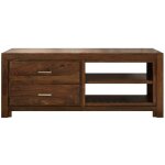 Massivmoebel24 - meuble tv 150x45 palissandre laqu life honey metro life 109