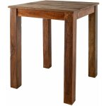 Massivmoebel24 - table  manger 60x60 bois de rcupration laqu multicolore nature of spirit 123