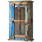 Massivmoebel24 - vitrine  suspendre 44x21 bois de rcupration laqu multicolore nature of spirit 102 ...