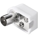 Fiche tv coaxiale master m�le 9. 5 mm blanc 00593