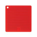Mastrad - manique carre en silicone - rouge