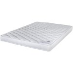 Ebac literie - matelas 120x190 marly - mousse - hauteur 15 cm - 3 zones - soutien ferme