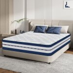 Matelas 140x200 cm, �paisseur 28 cm, matelas � ressorts en mousse � m�moire de forme mixte, matelas orthop�diq ...