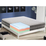 Ilovesleep - matelas 180x200 en mousse � m�moire de gel frais avec trois couches amovibles mod�le como ...