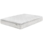 Matelas 5 zones à ressorts ensachés avec mousse à mémoire de forme et housse amovible 160 x 200 cm beige ... Matelas 5 zones à ressorts ensachés avec mousse à mémoire de forme et housse amovible 160 x 200 cm beige ...