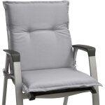Matelas coussin pour chaise fauteuil de jardin terrasse base nl 100x50x6cm gris clair - beautissu